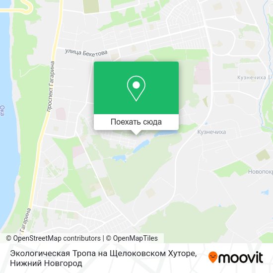 Карта Экологическая Тропа на Щелоковском Хуторе