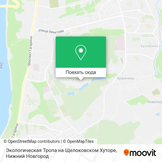 Карта Экологическая Тропа на Щелоковском Хуторе