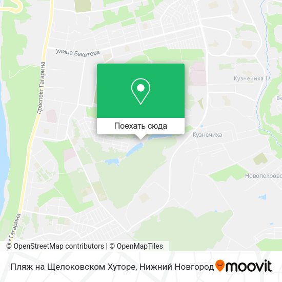 Карта Пляж на Щелоковском Хуторе