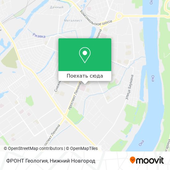 Карта ФРОНТ Геология