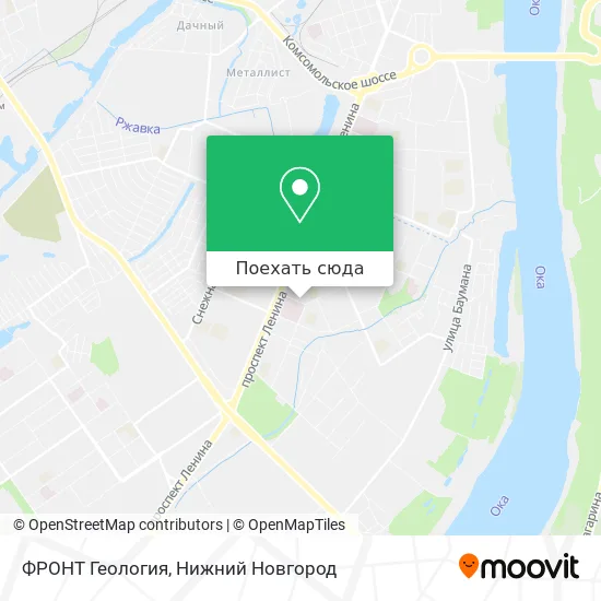 Карта ФРОНТ Геология