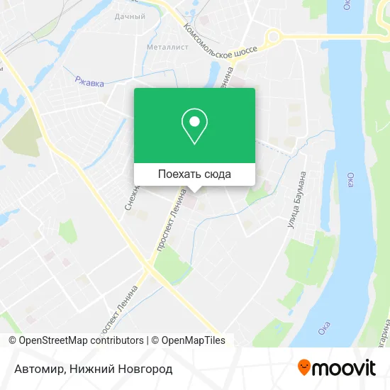 Карта Автомир