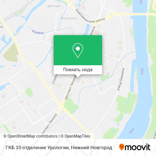 Карта ГКБ 33-отделение Урологии