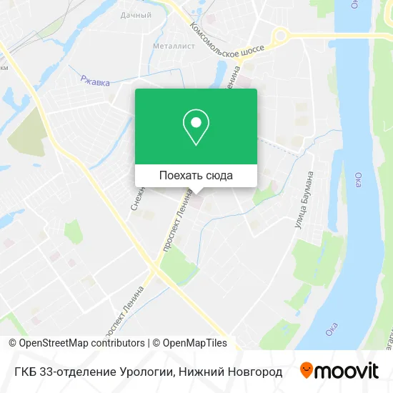 Карта ГКБ 33-отделение Урологии