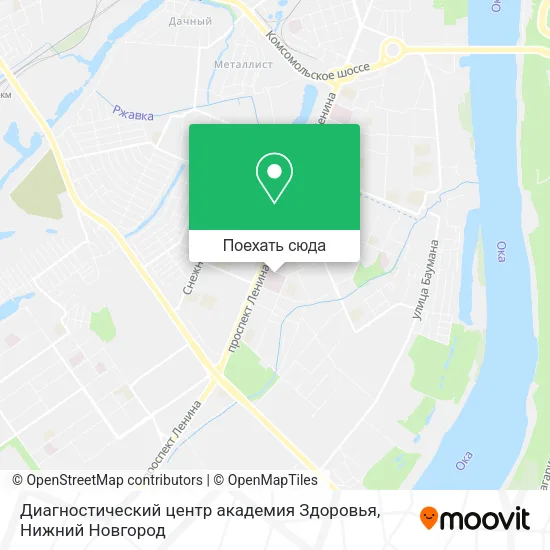 Карта Диагностический центр академия Здоровья