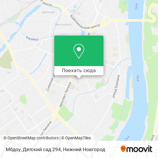 Карта Мбдоу, Детский сад 294