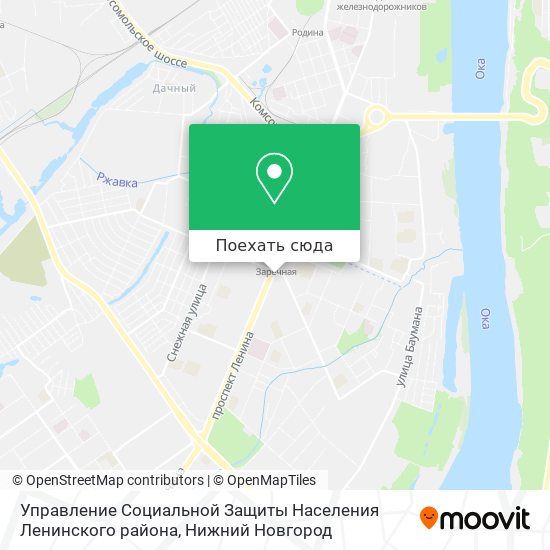 Карта Управление Социальной Защиты Населения Ленинского района
