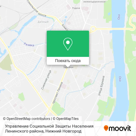 Карта Управление Социальной Защиты Населения Ленинского района