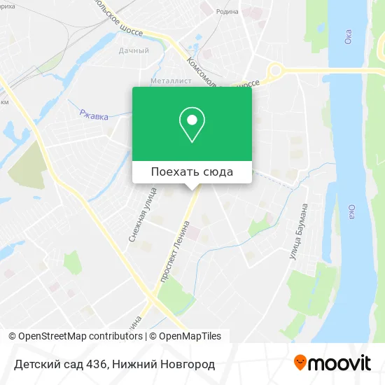 Карта Детский сад 436