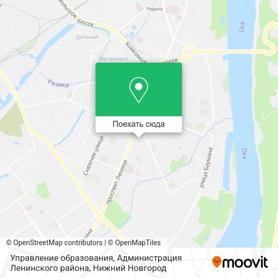 Карта Управление образования, Администрация Ленинского района