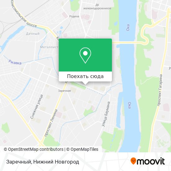 Карта Заречный
