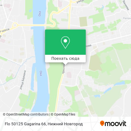 Карта Flo 50125 Gagarina 66