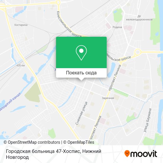 Карта Городская больница 47-Хоспис