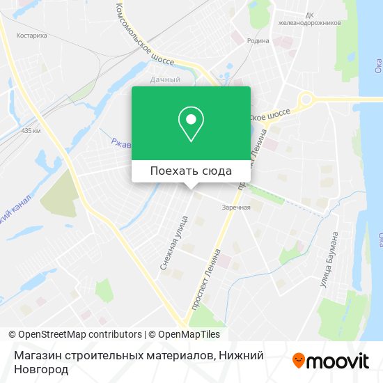 Карта Магазин строительных материалов
