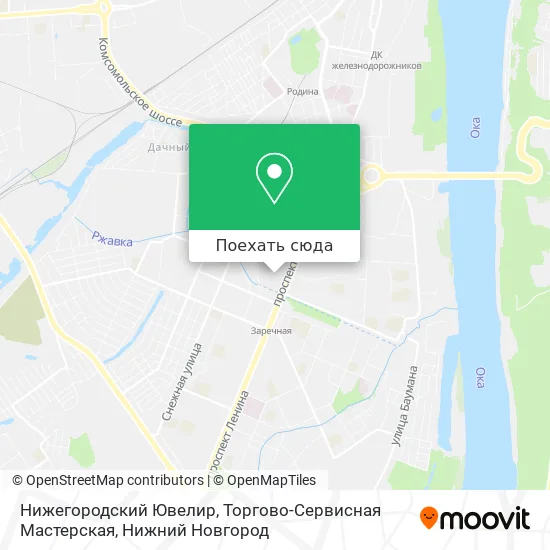 Карта Нижегородский Ювелир, Торгово-Сервисная Мастерская