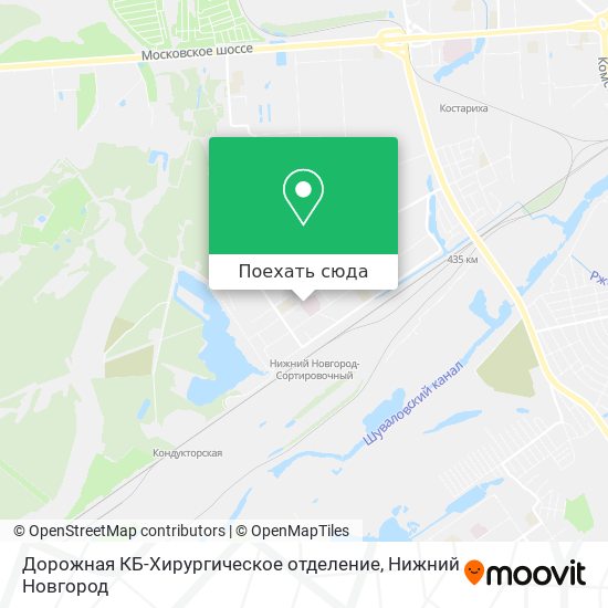 Карта Дорожная КБ-Хирургическое отделение