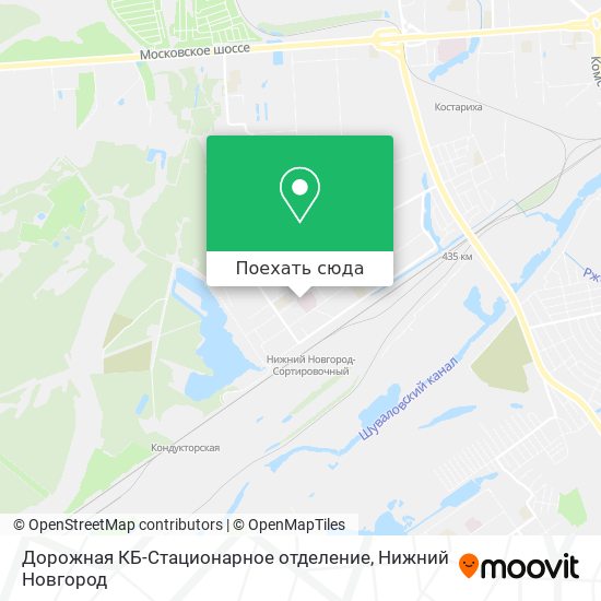 Карта Дорожная КБ-Стационарное отделение