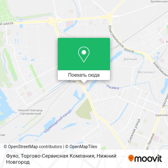 Карта Фуяо, Торгово-Сервисная Компания