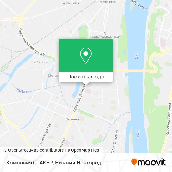 Карта Компания СТАКЕР