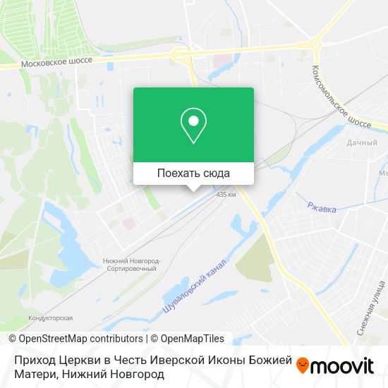 Карта Приход Церкви в Честь Иверской Иконы Божией Матери