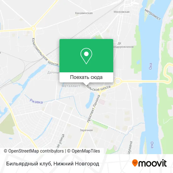 Карта Бильярдный клуб