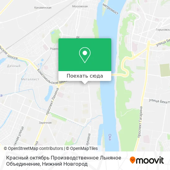 Карта Красный октябрь Производственное Льняное Объединение