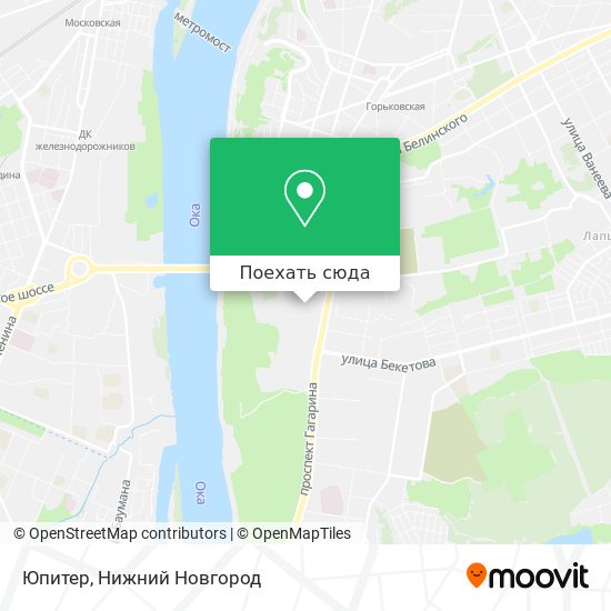 Карта Юпитер