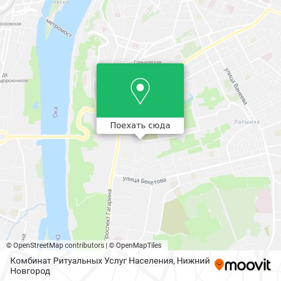 Карта Комбинат Ритуальных Услуг Населения