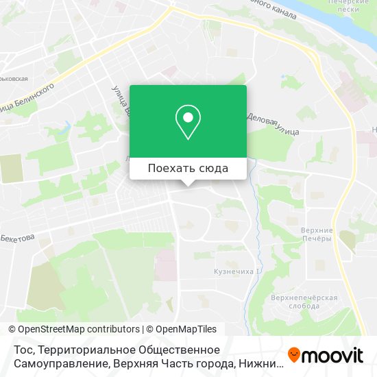 Карта Тос, Территориальное Общественное Самоуправление, Верхняя Часть города