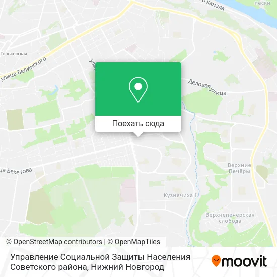 Карта Управление Социальной Защиты Населения Советского района