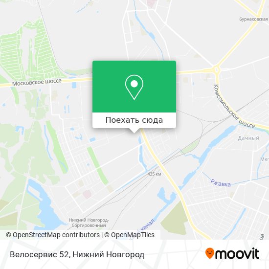 Карта Велосервис 52