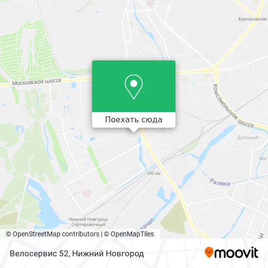 Карта Велосервис 52