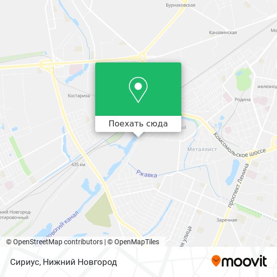 Карта Сириус