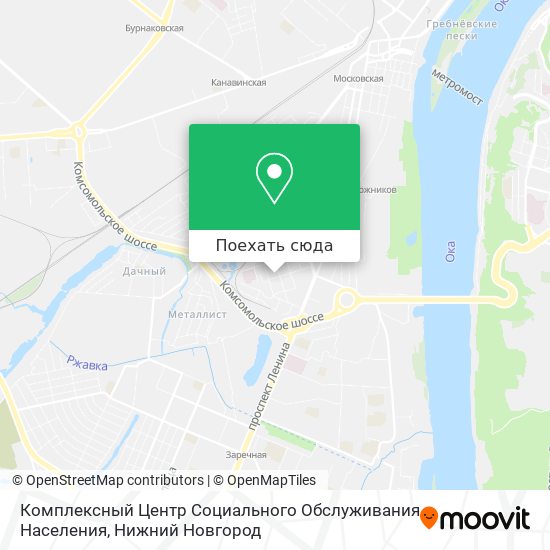 Карта Комплексный Центр Социального Обслуживания Населения