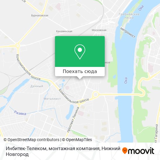 Карта Инбитек-Телеком, монтажная компания