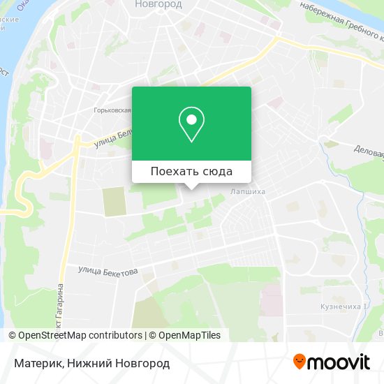 Карта Материк