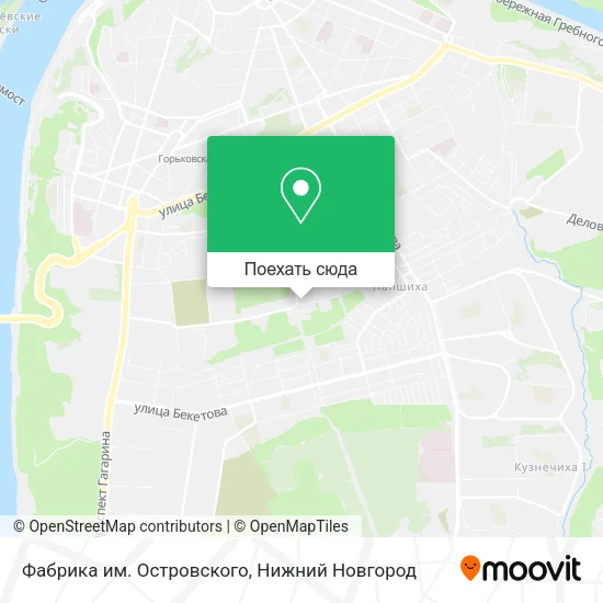 Карта Фабрика им. Островского
