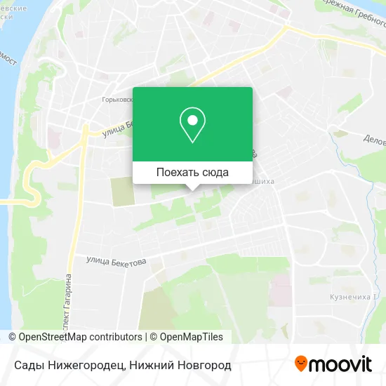 Карта Сады Нижегородец