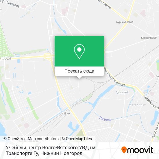 Карта Учебный центр Волго-Вятского УВД на Транспорте Гу