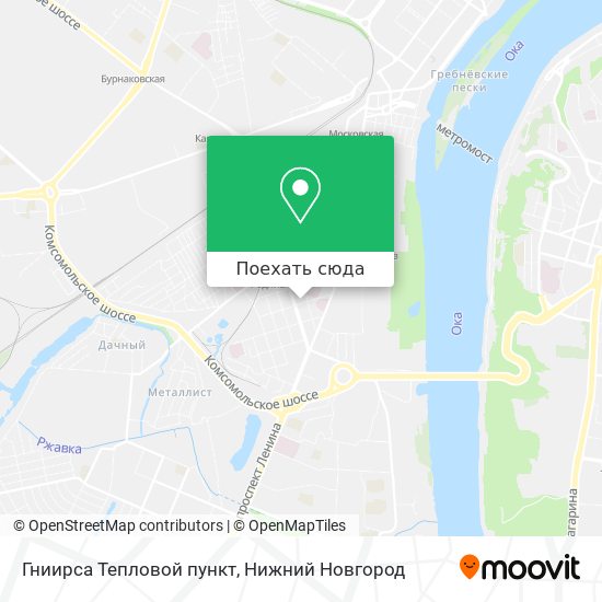 Карта Гниирса Тепловой пункт