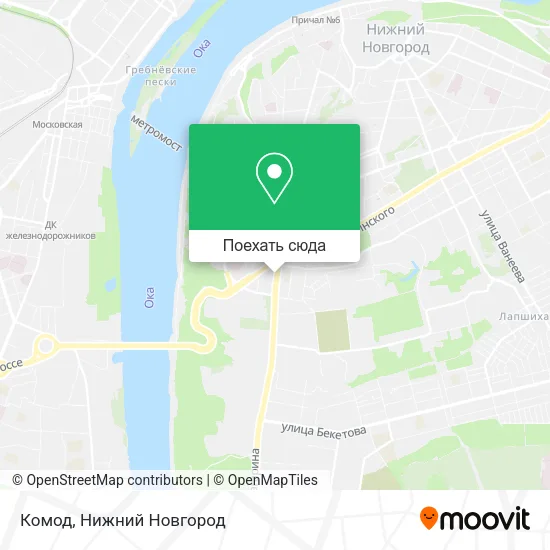 Карта Комод