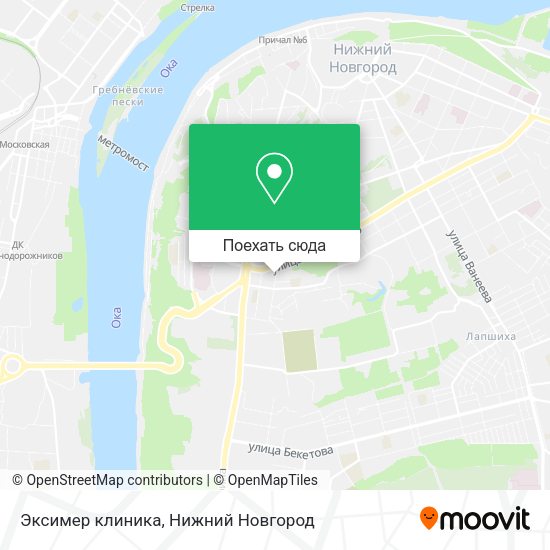 Карта Эксимер клиника