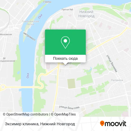 Карта Эксимер клиника