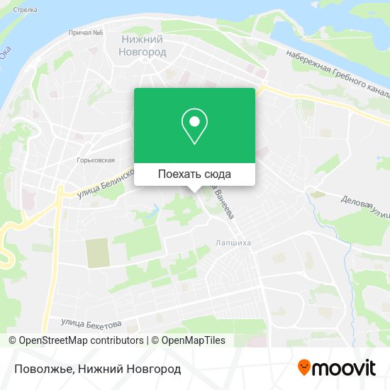 Карта Поволжье