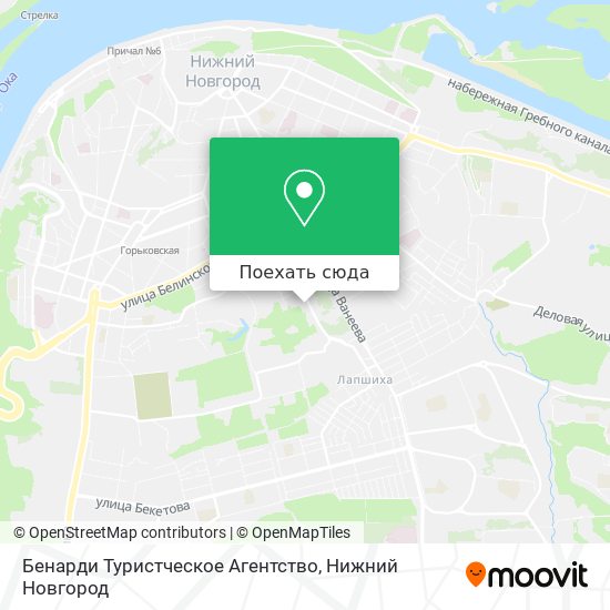 Карта Бенарди Туристческое Агентство