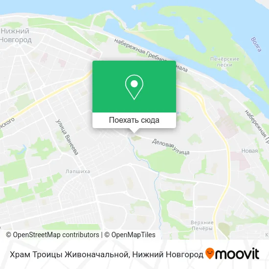 Карта Храм Троицы Живоначальной