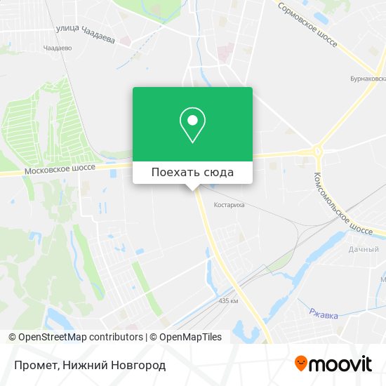 Карта Промет