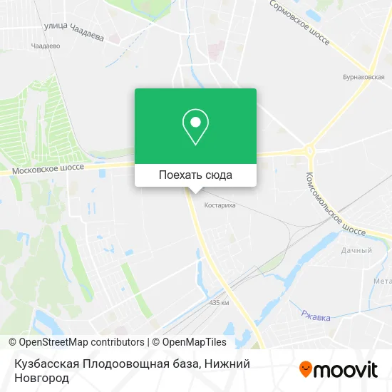 Карта Кузбасская Плодоовощная база