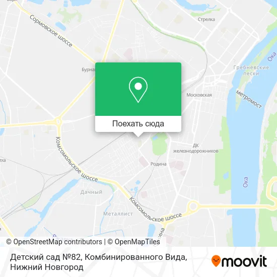 Карта Детский сад №82, Комбинированного Вида