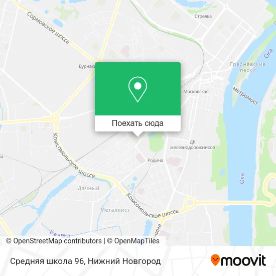Карта Средняя школа 96